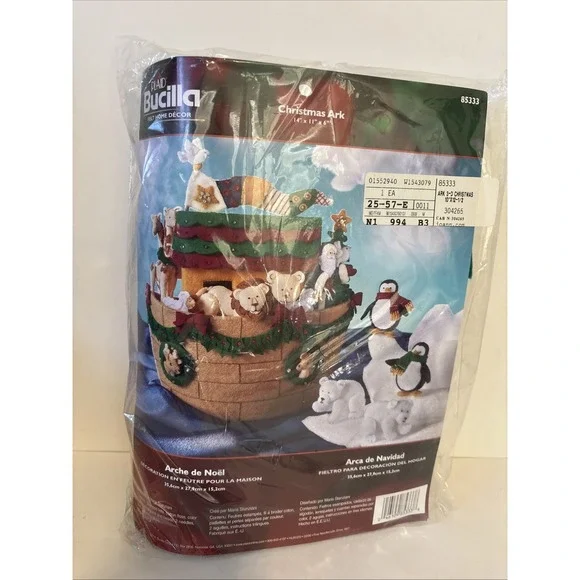 Bucilla Christmas Ark Kit #85333 Felt Home Décor NOS Sealed Noah's Nativity Kit - Picture 1 of 7
